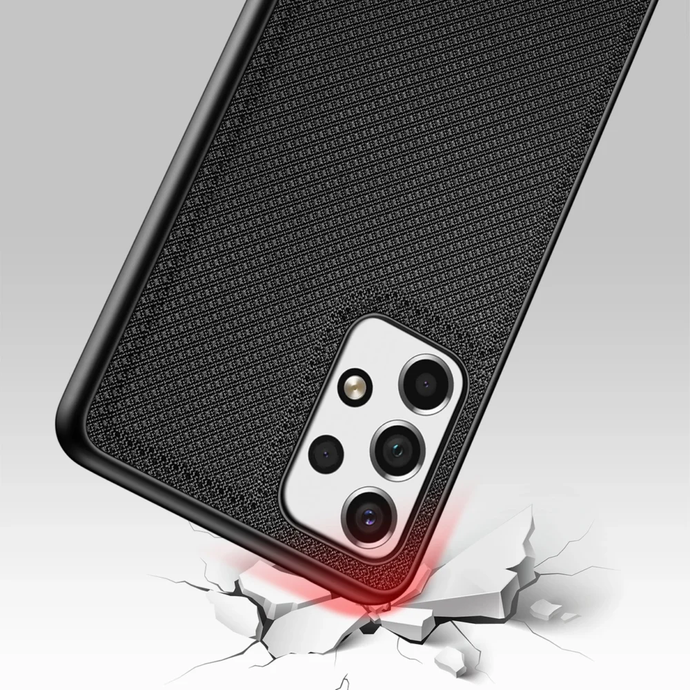 Dux Ducis Fino case cover, nylon material Samsung Galaxy A73 blackeng