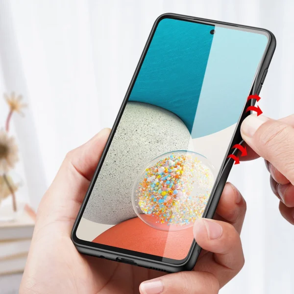 Dux Ducis Fino case cover, nylon material Samsung Galaxy A73 blackeng