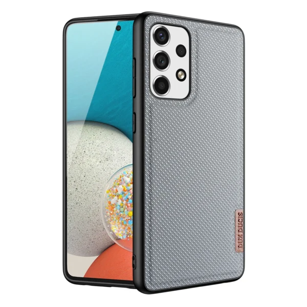 Dux Ducis Fino case is made of nylon material for Samsung Galaxy A73 blueeng