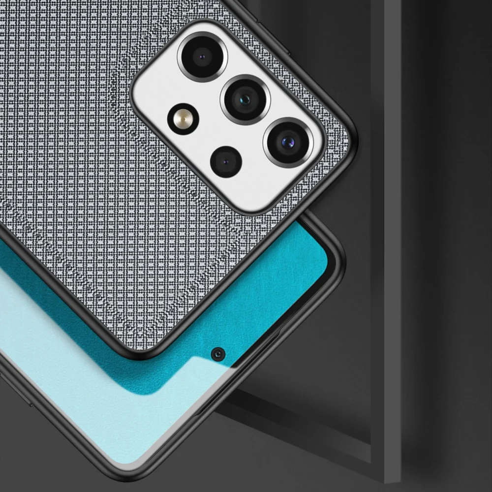 Dux Ducis Fino case is made of nylon material for Samsung Galaxy A73 blueeng