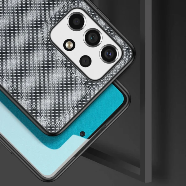 Dux Ducis Fino case is made of nylon material for Samsung Galaxy A73 blueeng