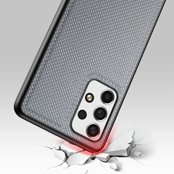 Dux Ducis Fino case is made of nylon material for Samsung Galaxy A73 blueeng
