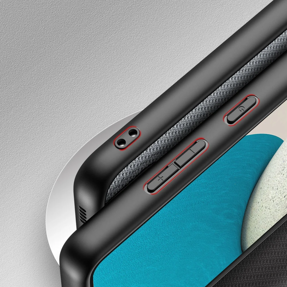 Dux Ducis Fino case is made of nylon material for Samsung Galaxy A73 blueeng