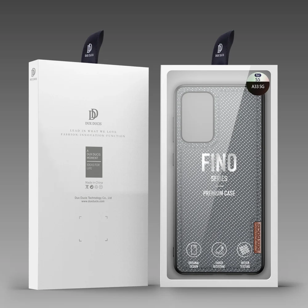 Dux Ducis Fino case is made of nylon material for Samsung Galaxy A73 blueeng