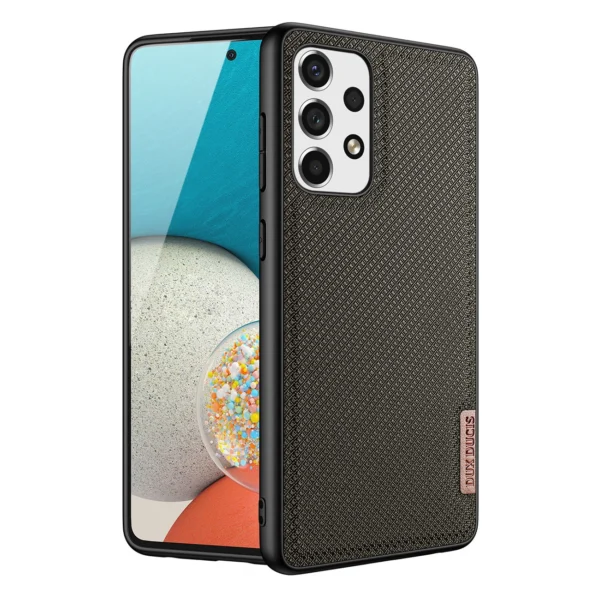 Dux Ducis Fino case is made of nylon material for Samsung Galaxy A73 greeneng