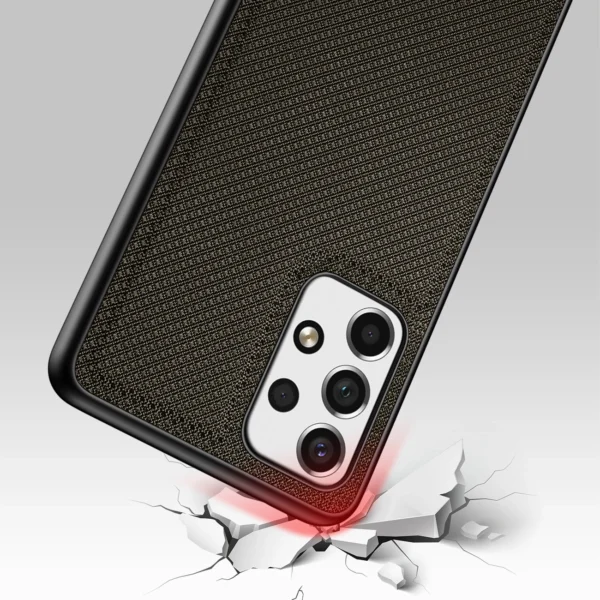 Dux Ducis Fino case is made of nylon material for Samsung Galaxy A73 greeneng