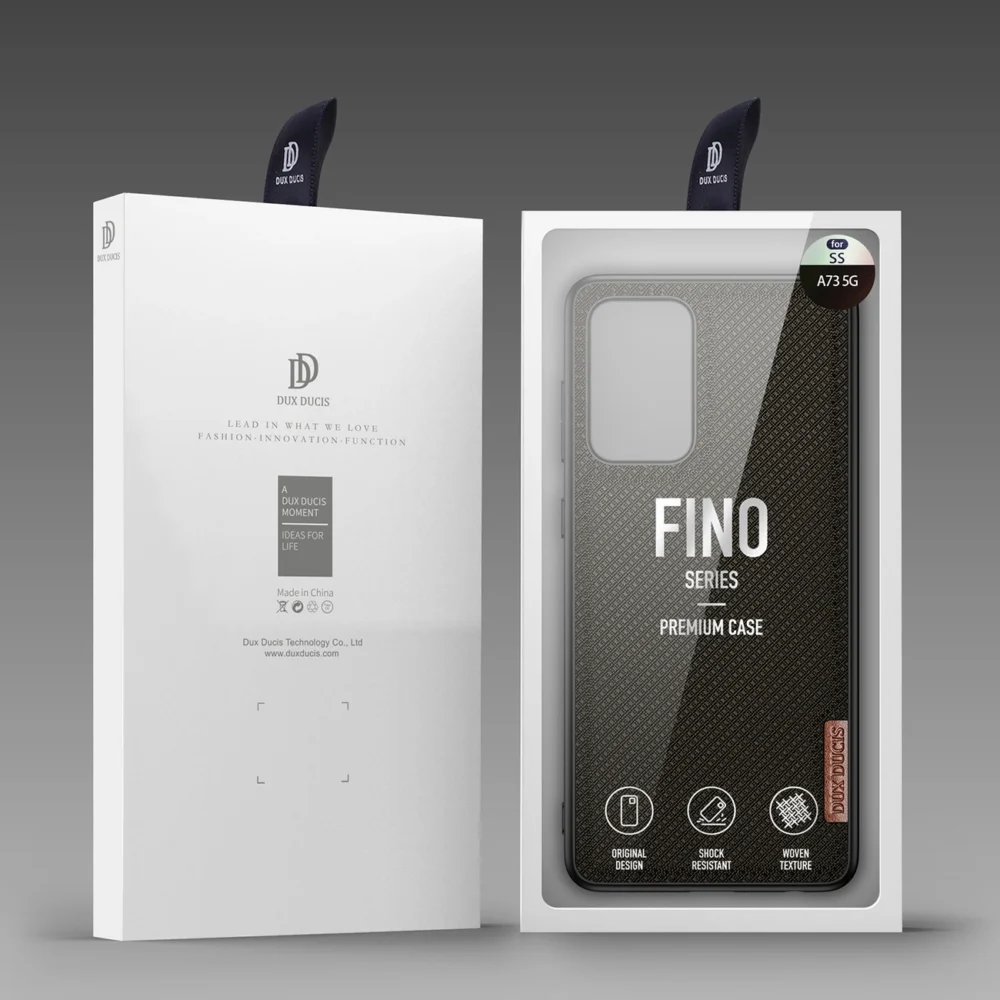 Dux Ducis Fino case is made of nylon material for Samsung Galaxy A73 greeneng