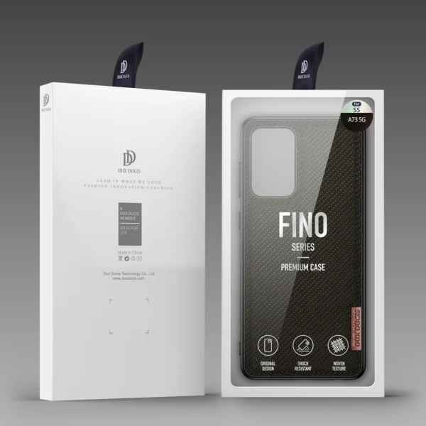 Dux Ducis Fino case is made of nylon material for Samsung Galaxy A73 greeneng