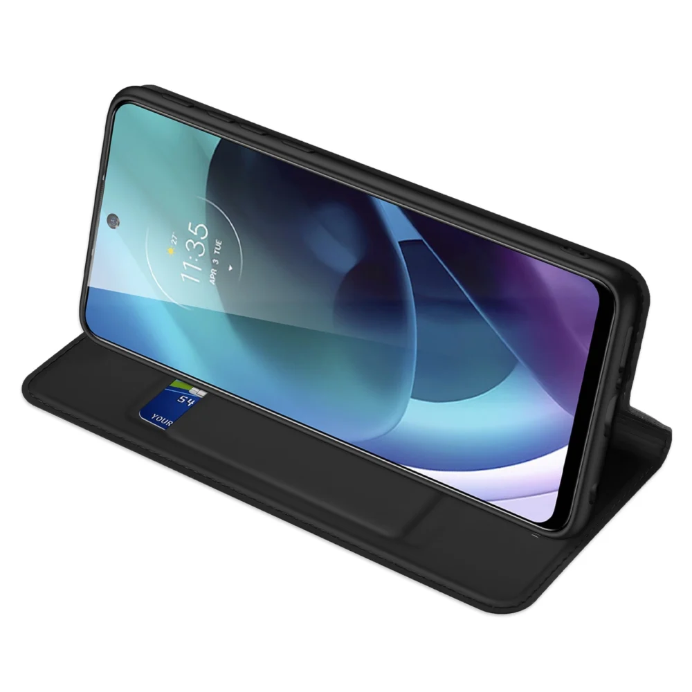 Dux Ducis Skin Pro Holster Case Cover with Flap Motorola Moto G71 5G blackeng