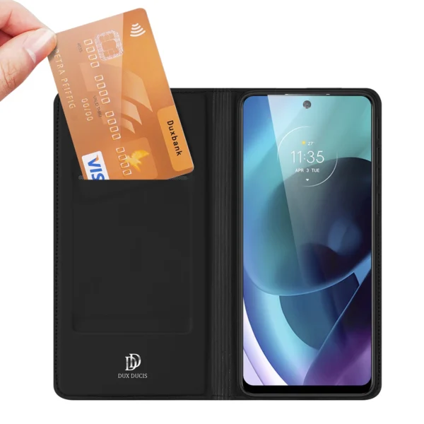 Dux Ducis Skin Pro Holster Case Cover with Flap Motorola Moto G71 5G blackeng