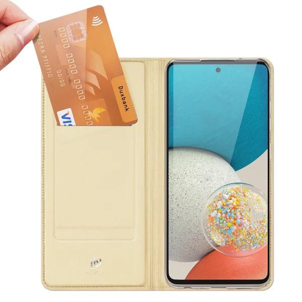 Dux Ducis Skin Pro Holster Cover Flip Cover for Samsung Galaxy A73 goldeng