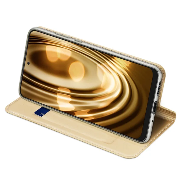 Dux Ducis Skin Pro Holster Cover Flip Cover for Samsung Galaxy A73 goldeng