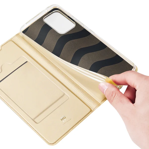 Dux Ducis Skin Pro Holster Cover Flip Cover for Samsung Galaxy A73 goldeng