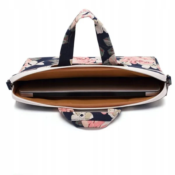 Canvaslife Briefcase 15-16'' Laptop Bag - Navy Blue and Whiteeng