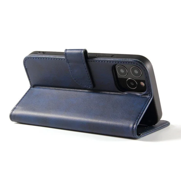 Magnet Case elegant case cover with a flap and stand function for Samsung Galaxy A73 blueeng