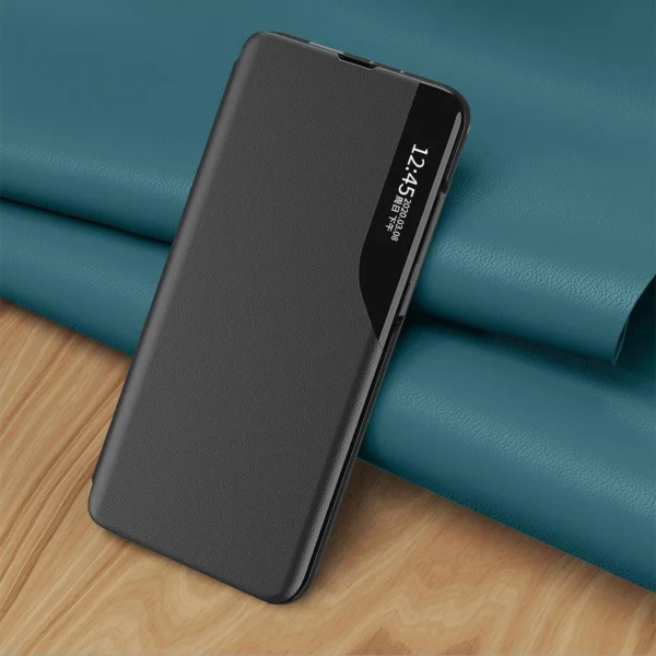 Eco Leather View Case an elegant case with a flap and stand function for Samsung Galaxy A73 redeng