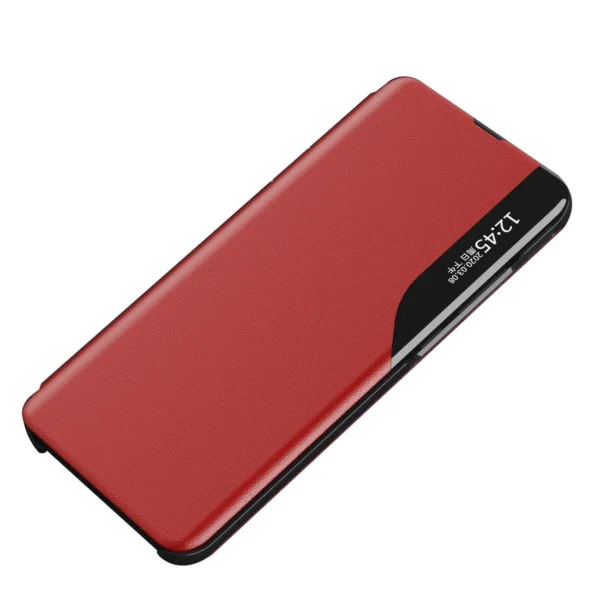 Eco Leather View Case an elegant case with a flap and stand function for Samsung Galaxy A73 redeng