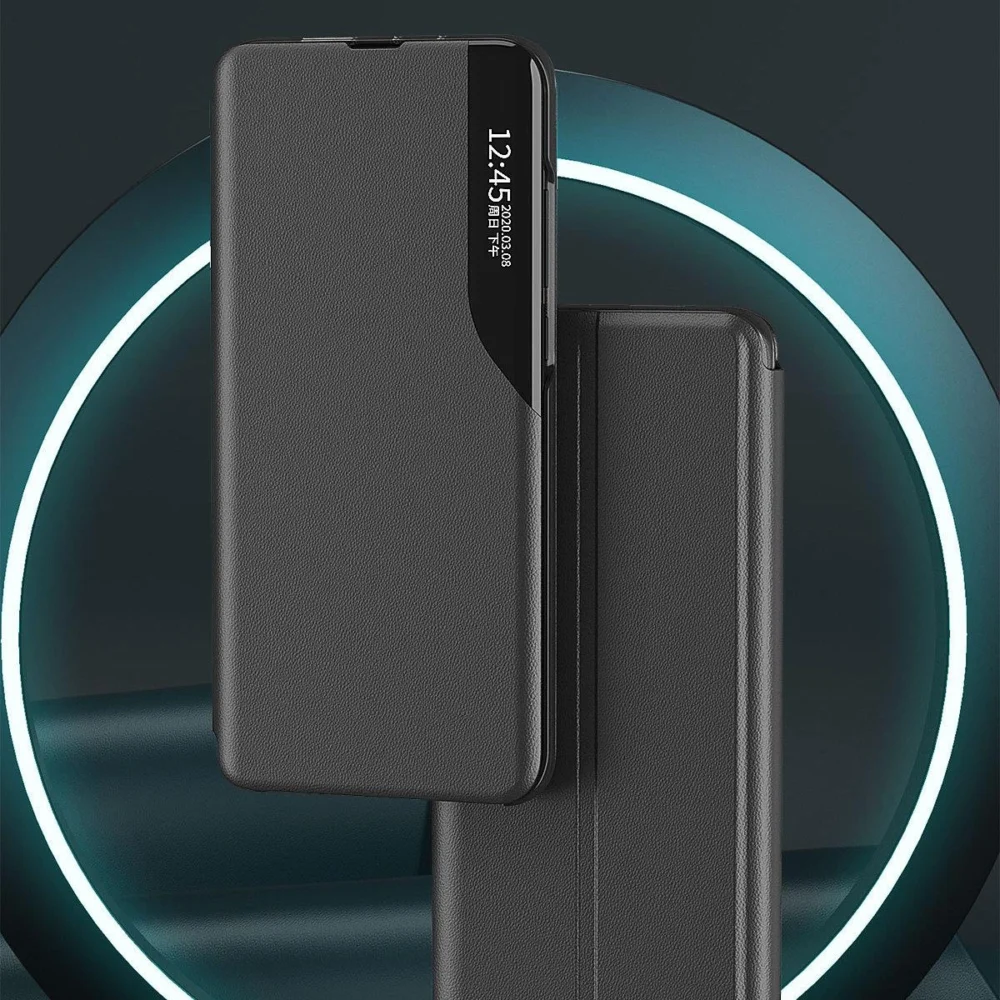 Eco Leather View Case an elegant case with a flap and stand function for Samsung Galaxy A73 redeng