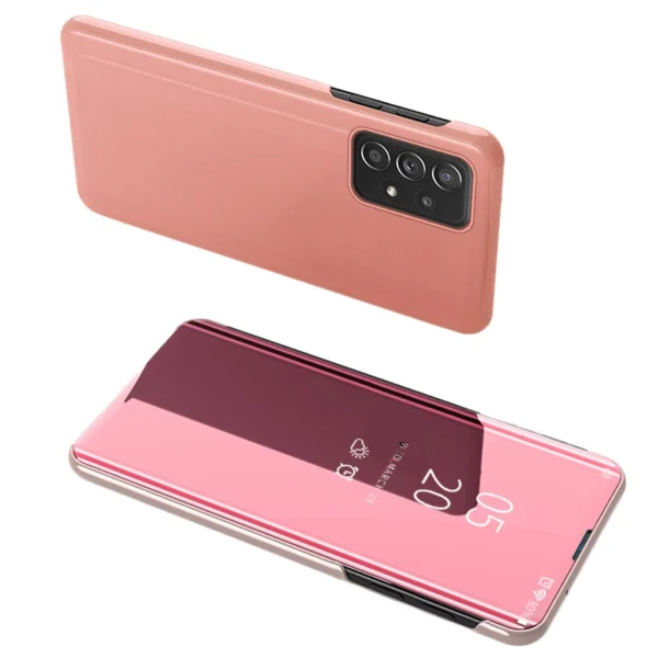 Clear View Case flip cover for Samsung Galaxy A73 pinkeng