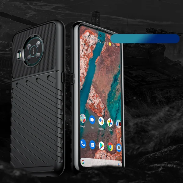 Thunder Case flexible armored cover for Nokia X100 blackeng