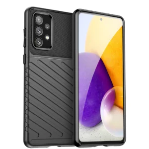 Thunder Case flexible armored cover for Samsung Galaxy A73 blackeng