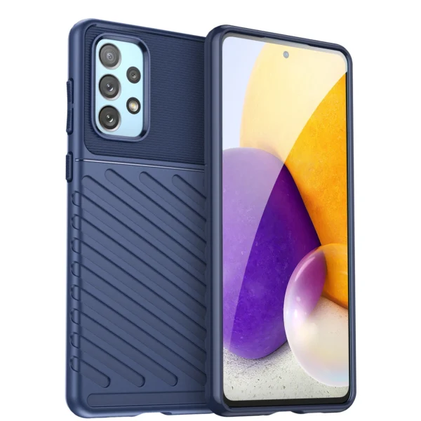Thunder Case flexible armored cover for Samsung Galaxy A73 blueeng
