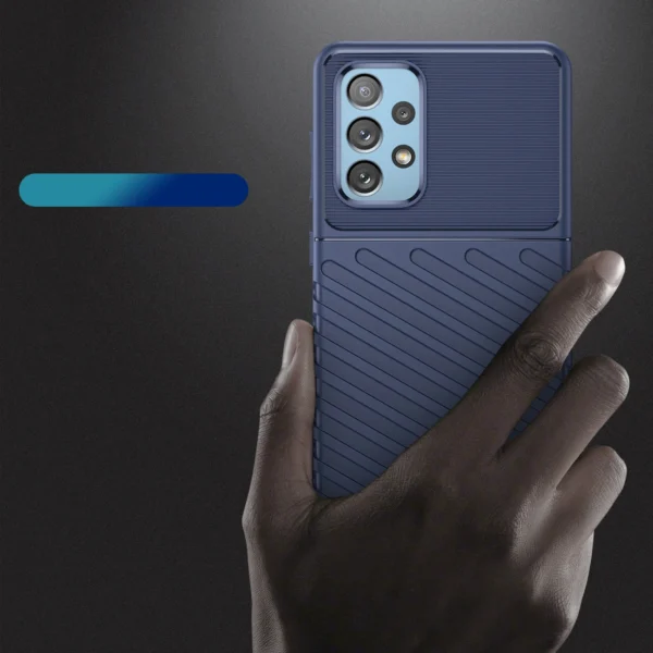 Thunder Case flexible armored cover for Samsung Galaxy A73 blueeng