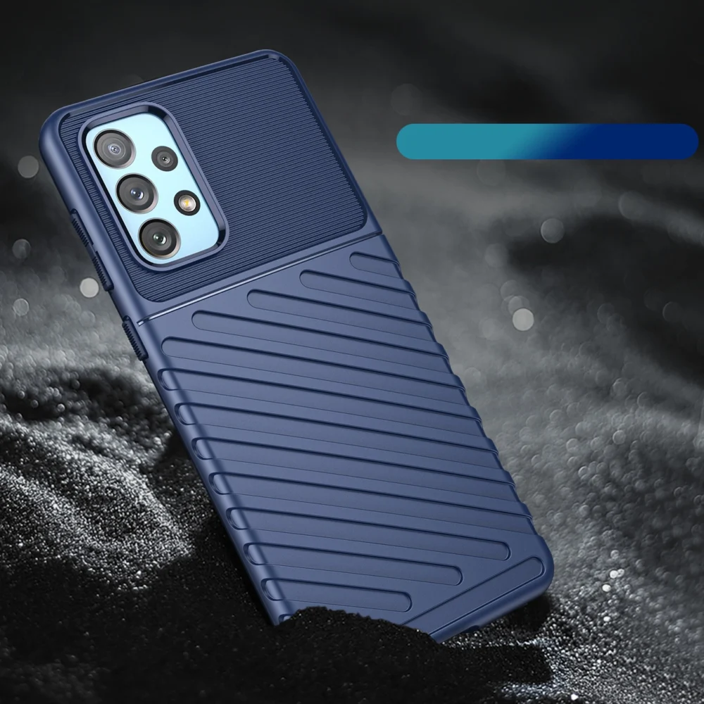 89199_5 Thunder Case flexible armored cover for Samsung Galaxy A73 blueeng
