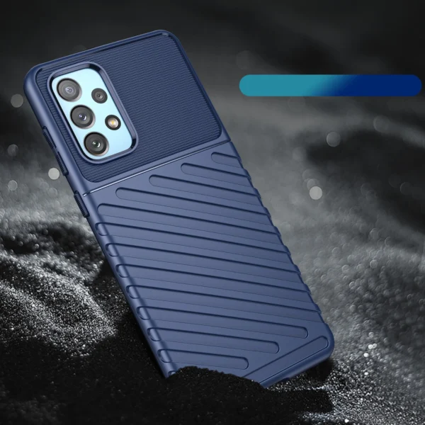 Thunder Case flexible armored cover for Samsung Galaxy A73 blueeng