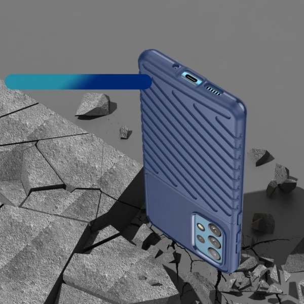 Thunder Case flexible armored cover for Samsung Galaxy A73 blueeng