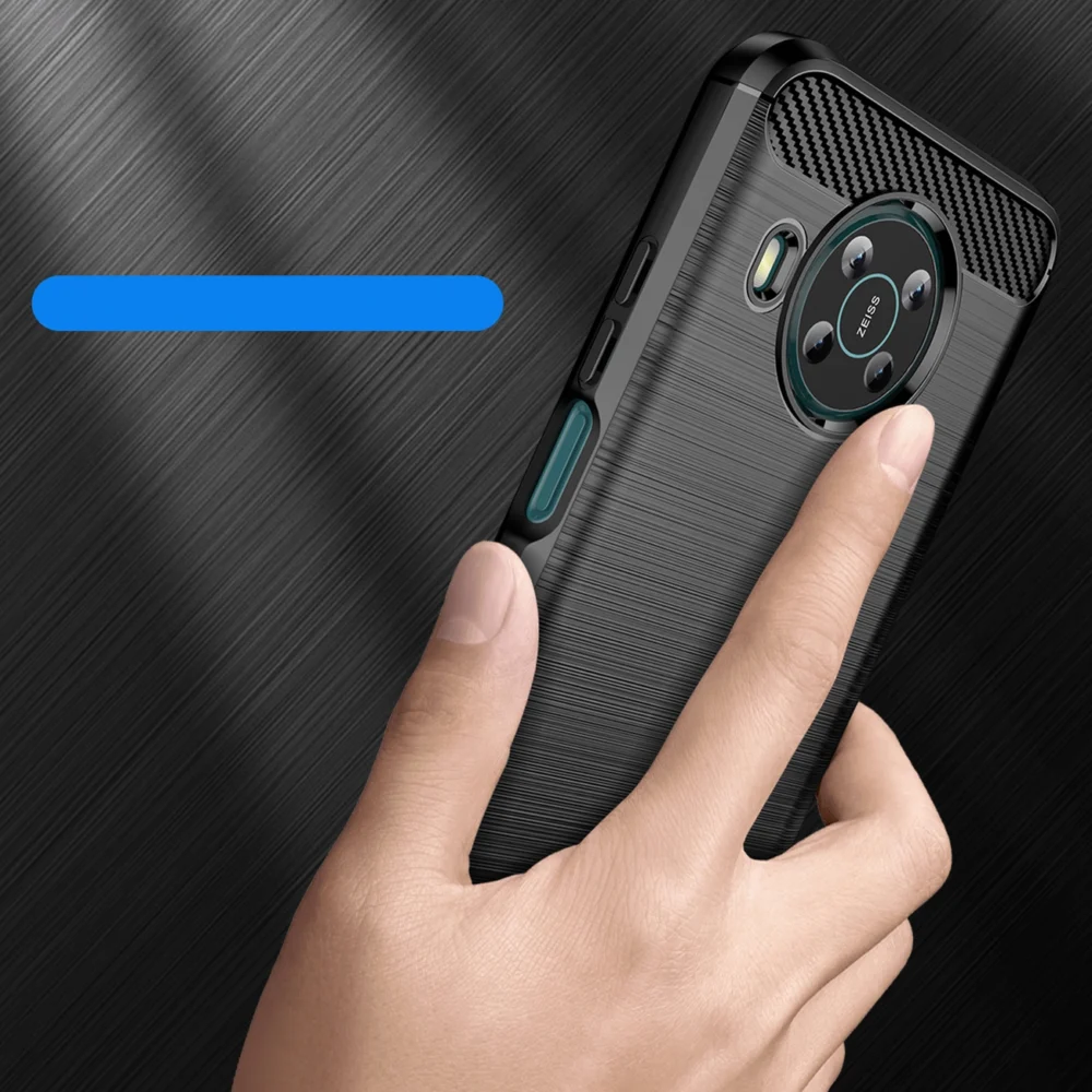 89200_3 Carbon Case Flexible cover for Nokia X100 blackeng