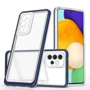 Clear 3in1 Case for Samsung Galaxy A33 5G Frame Gel Cover Blueeng
