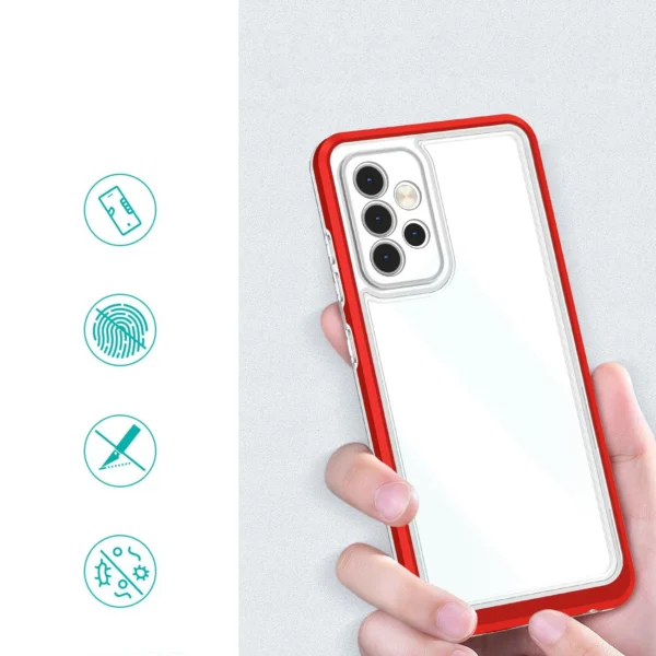 Clear 3in1 Case for Samsung Galaxy A33 5G Frame Gel Cover Redeng