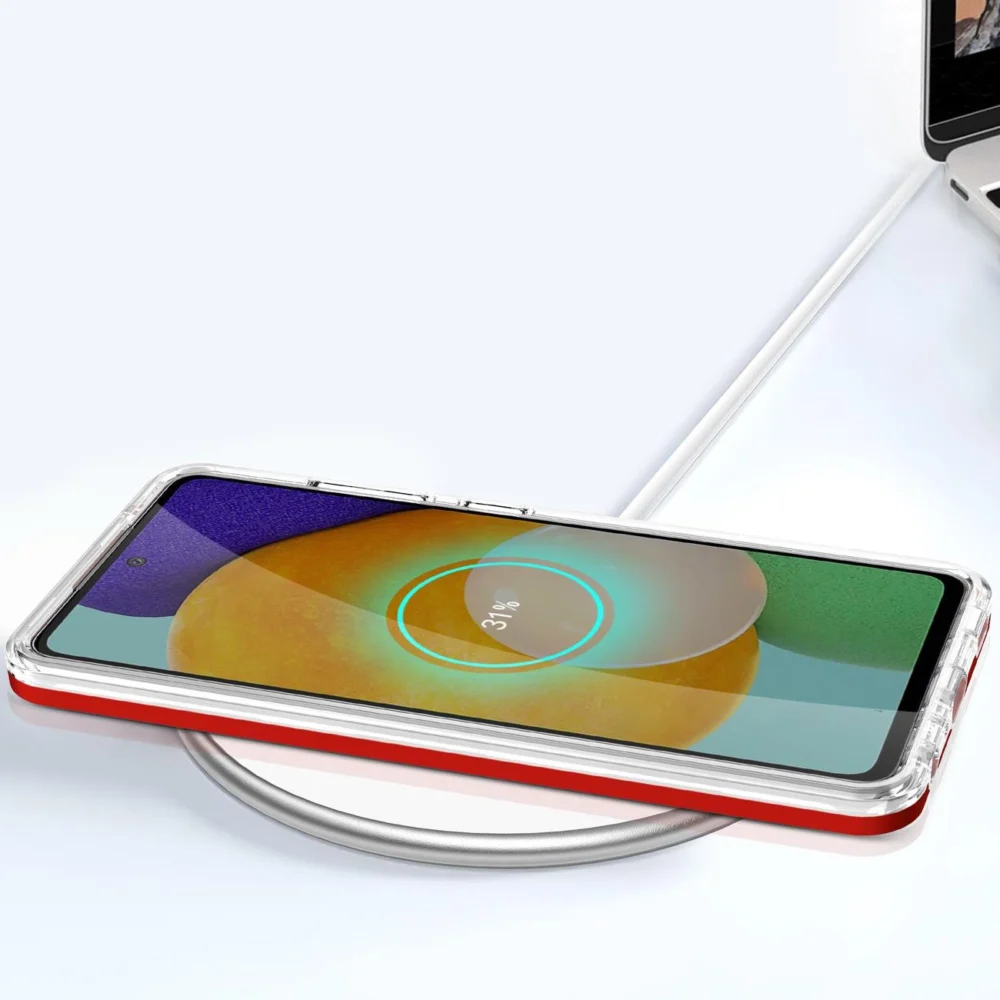 Clear 3in1 Case for Samsung Galaxy A73 Frame Cover Gel Redeng