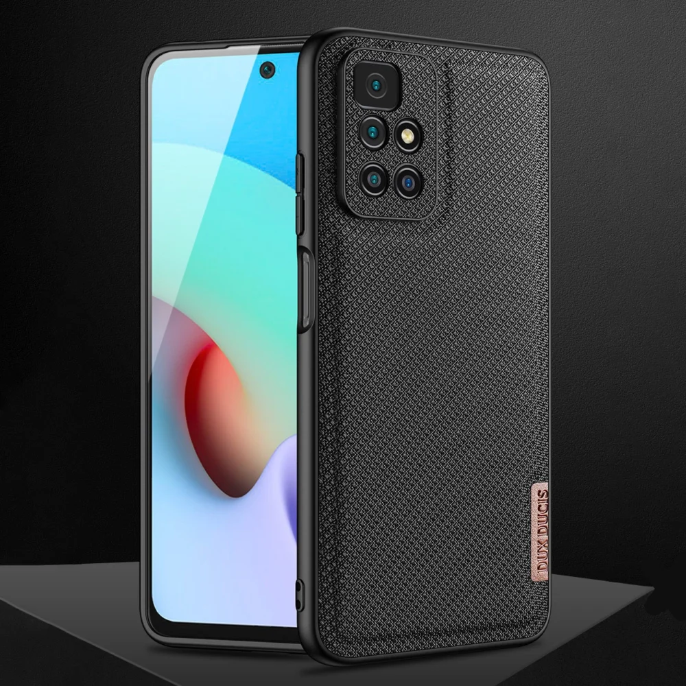 Dux Ducis Fino case cover covered with nylon material Xiaomi Redmi 10 blueeng