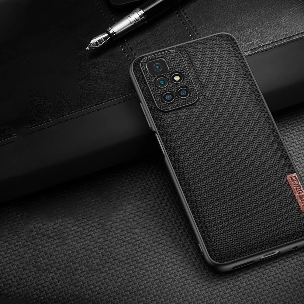 Dux Ducis Fino case cover covered with nylon material Xiaomi Redmi 10 blueeng