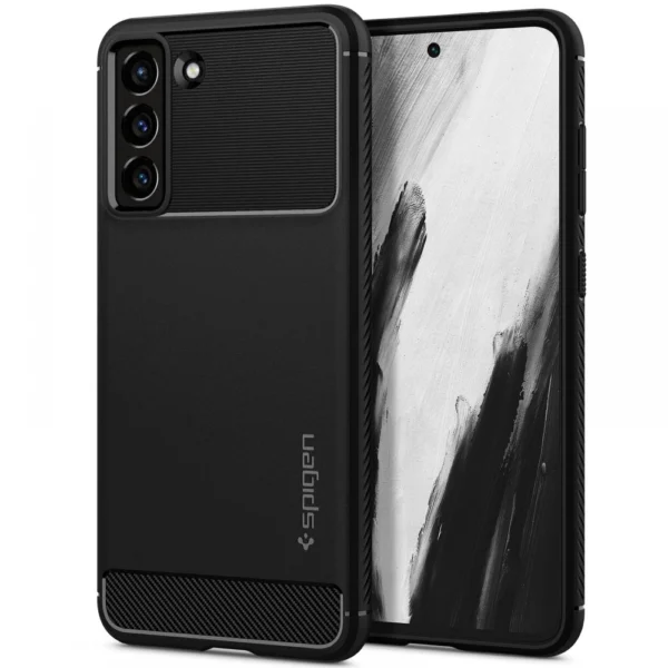 Spigen Rugged Armor Case for Samsung Galaxy S21 FE - Matte Blackeng