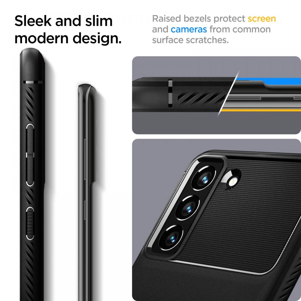 Spigen Rugged Armor Case for Samsung Galaxy S21 FE - Matte Blackeng
