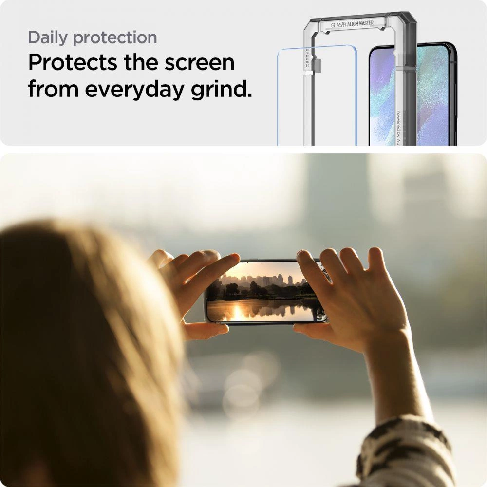 Spigen ALM Glas.tR tempered glass for Samsung Galaxy S21 FE - 2 pcs.eng