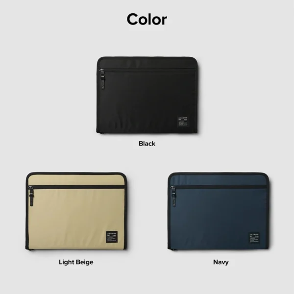 Ringke Smart Zip Pouch for a laptop up to 13" with a stand - navy blueeng