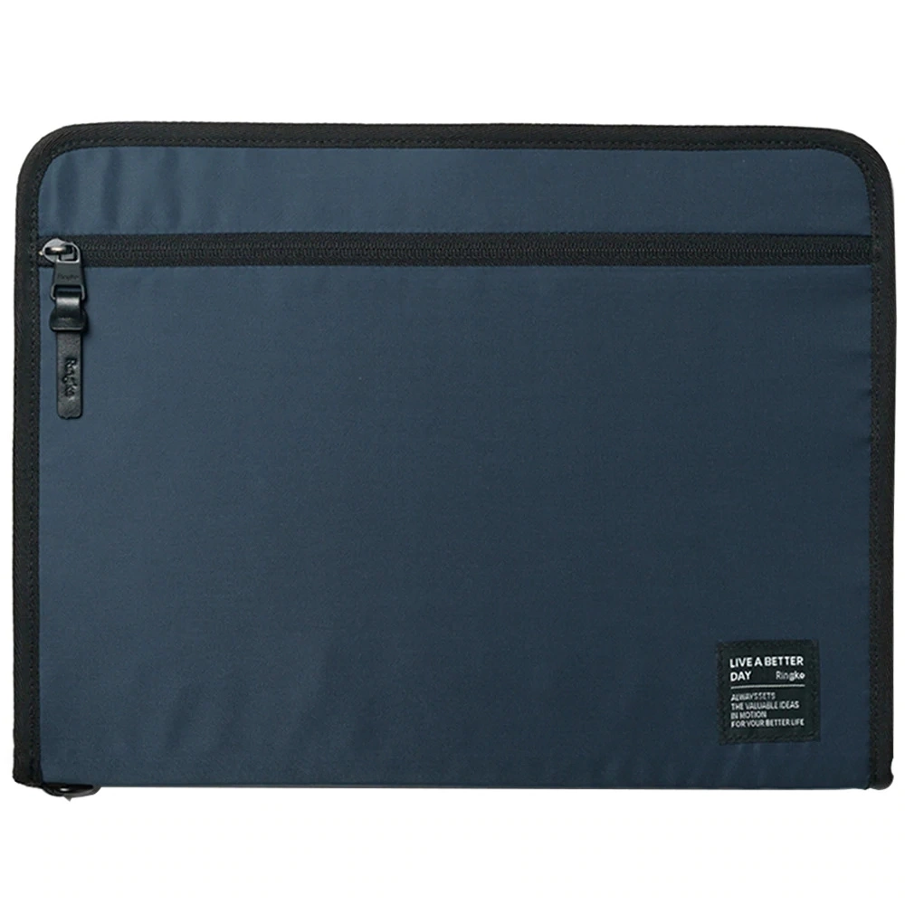 Ringke Smart Zip Pouch for a laptop up to 13" with a stand - navy blueeng