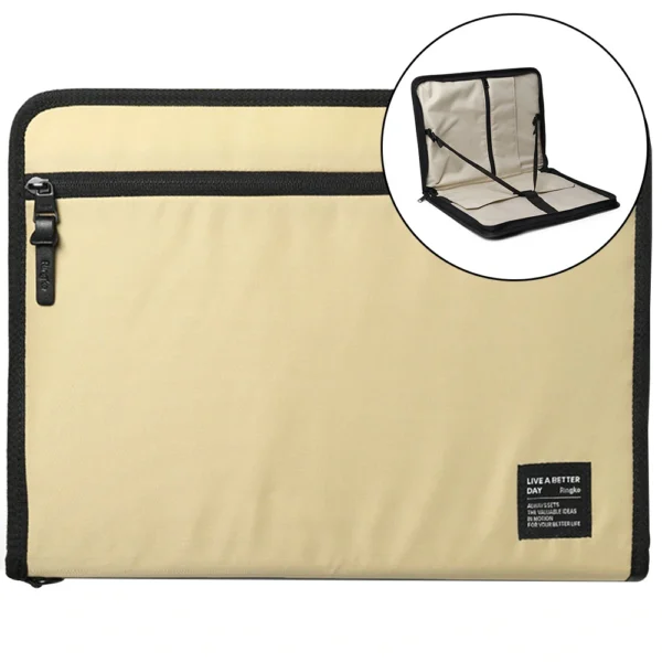 Ringke Smart Zip Pouch for a laptop up to 13" with a stand - beigeeng