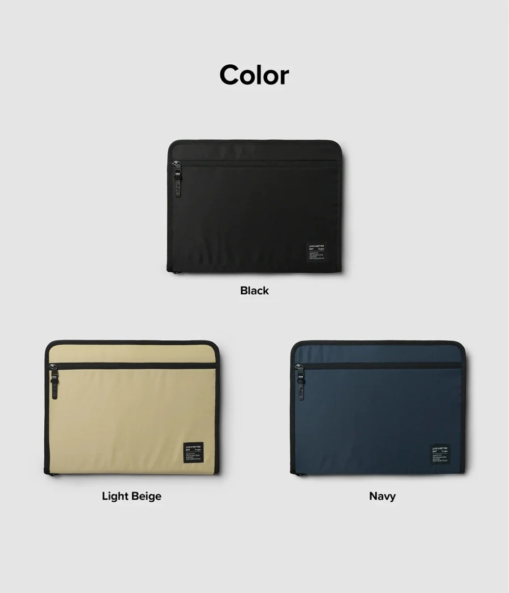 Ringke Smart Zip Pouch for a laptop up to 13" with a stand - beigeeng
