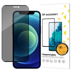 Wozinsky Privacy Glass Tempered Glass for iPhone 12 Pro / iPhone 12 with Anti Spy Privatizing Filtereng