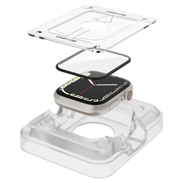 Spigen ProFlex EZ Fit Hybrid Glass for Apple Watch 7 / 8 (45 mm) - 2 pcs.eng