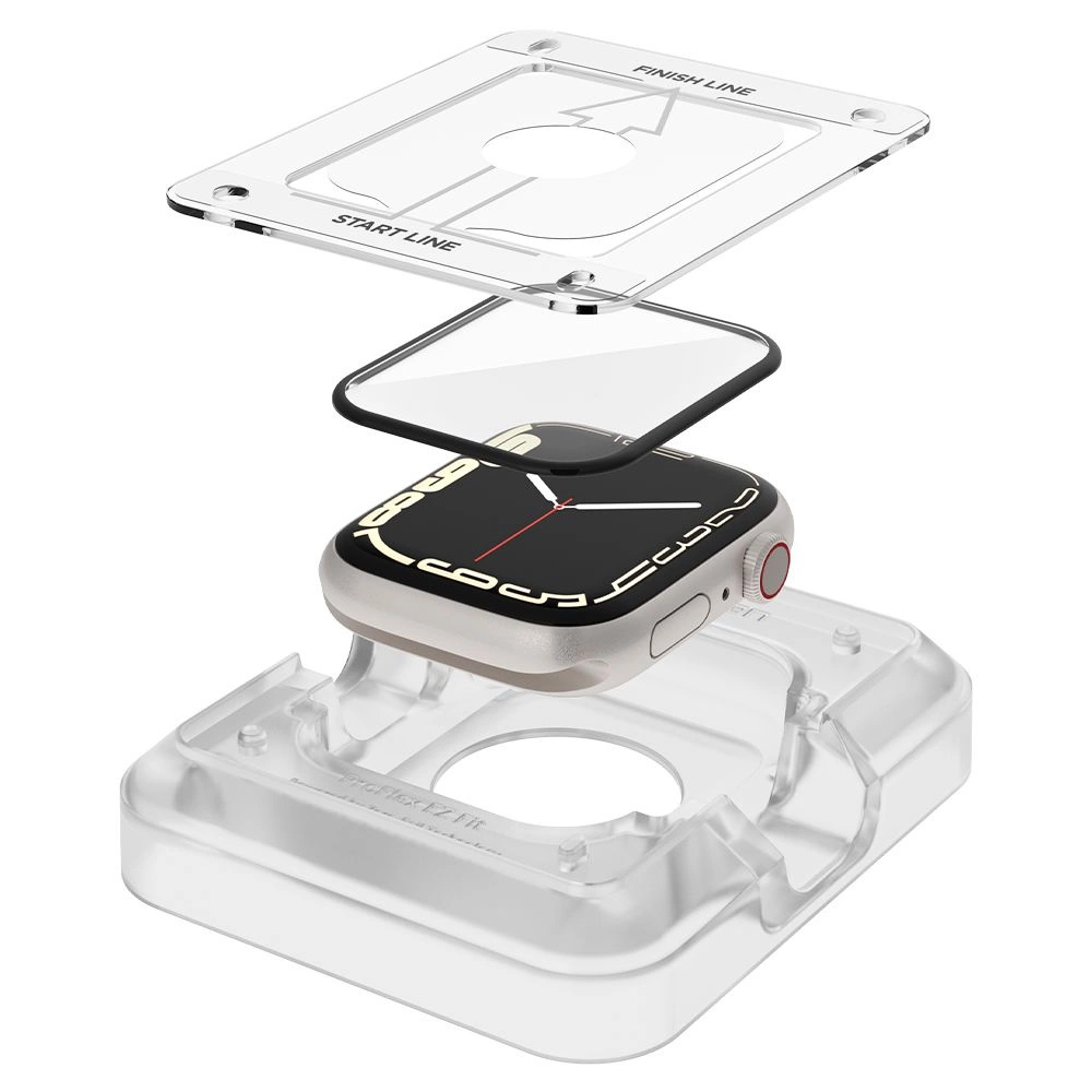 Spigen ProFlex EZ Fit Hybrid Glass for Apple Watch 7 / 8 (45 mm) - 2 pcs.eng