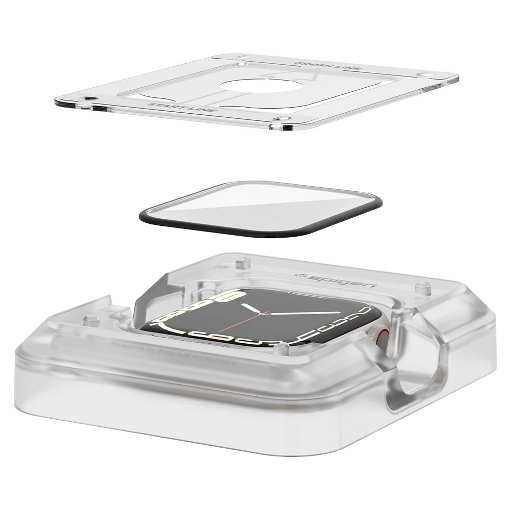 Spigen ProFlex EZ Fit Hybrid Glass for Apple Watch 7 / 8 (45 mm) - 2 pcs.eng