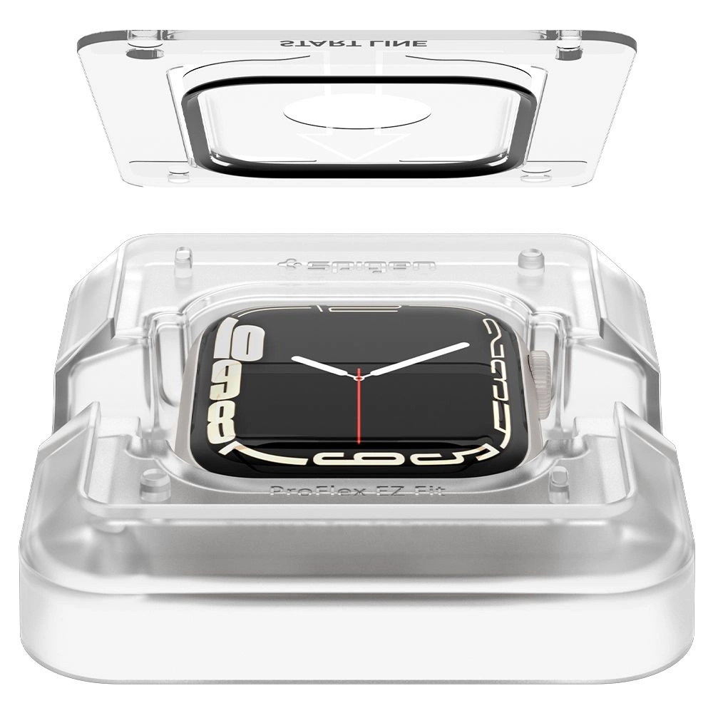 Spigen ProFlex EZ Fit Hybrid Glass for Apple Watch 7 / 8 (45 mm) - 2 pcs.eng