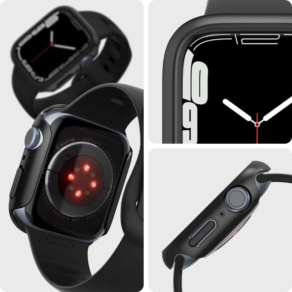 Spigen Thin Fit Case for Apple Watch 7 / 8 (45mm) - Blackeng