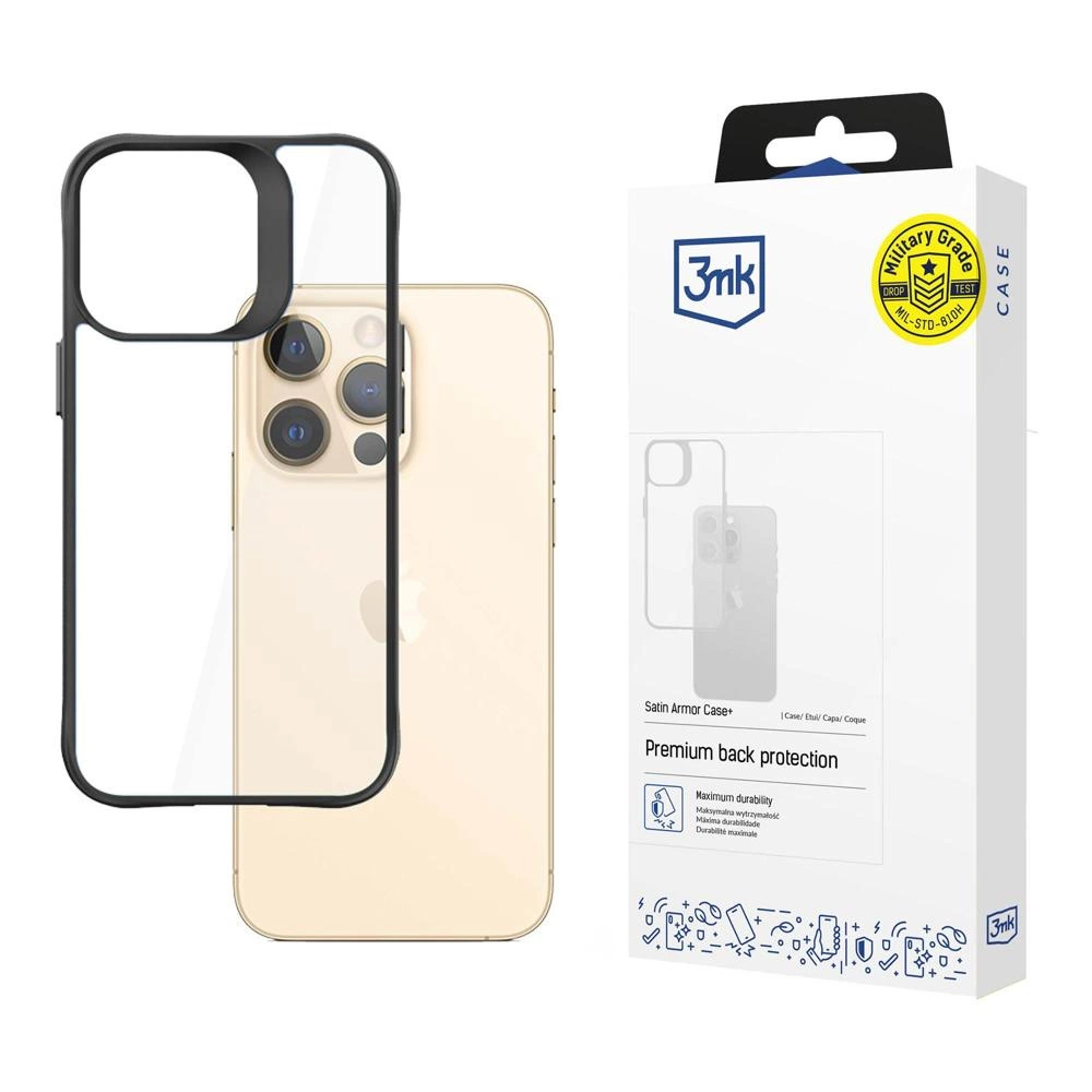 3mk Satin Armor Case+ Series iPhone 13 Pro - Blackeng